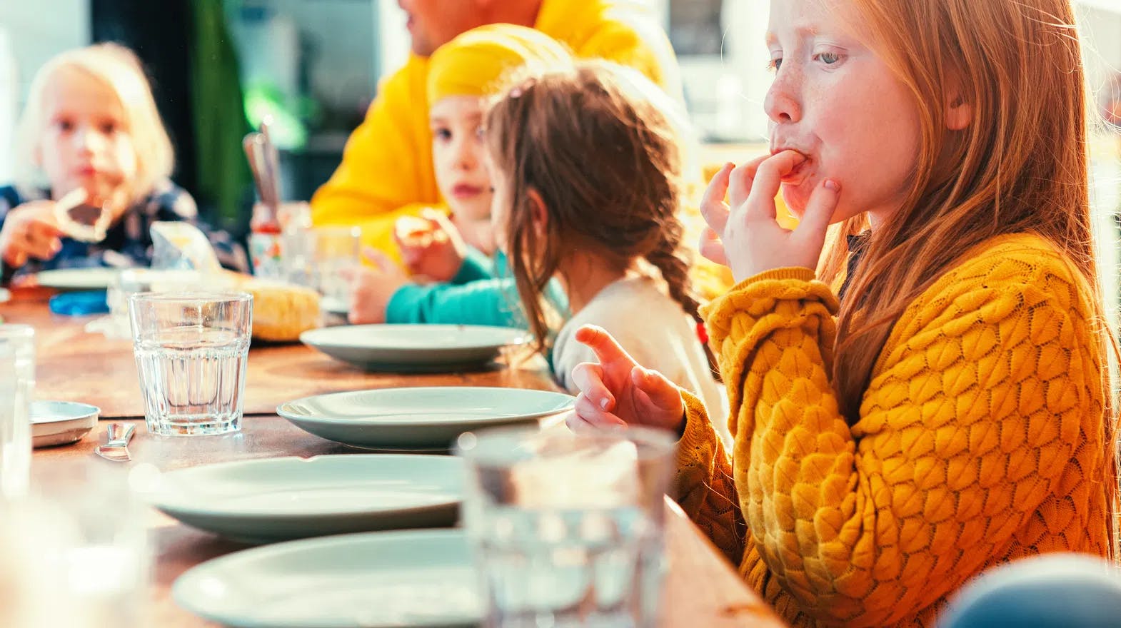 BSO - standaard - aan tafel - kinderen - eten